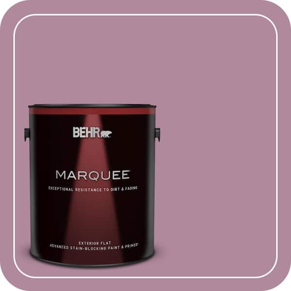BEHR MARQUEE 1 gal. #690D-5 Winsome Rose Flat Exterior Paint & Primer (2)