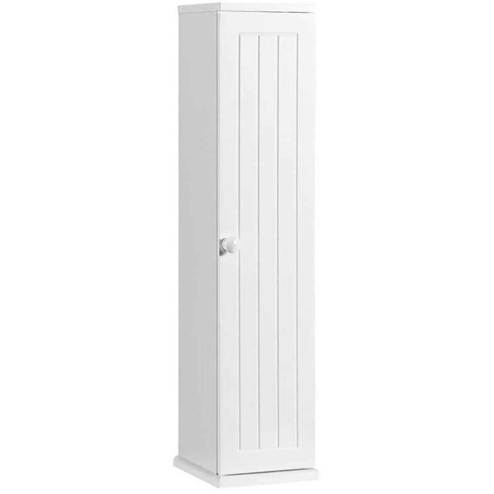 Boyel Living 6.5 in. W x 7 in. D x 27 in. H White Storage Linen Cabinet for bedroom, bathroom or laundry room (1)