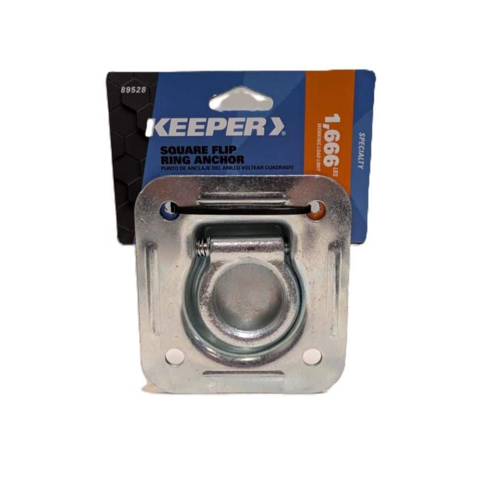 Keeper 4-7/16 in. Square Flip Ring Recessed Anchor Point