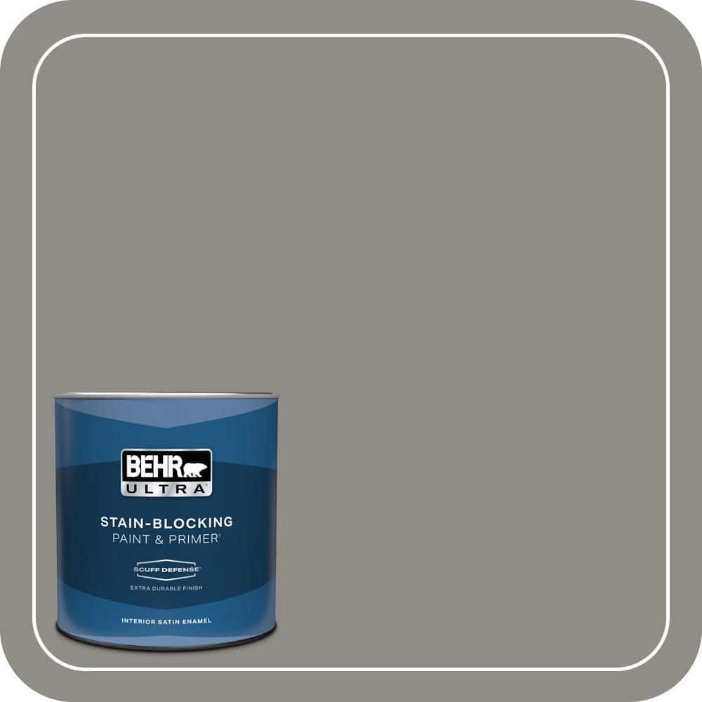 BEHR ULTRA 1 qt. #T13-17 Timber Town Extra Durable Satin Enamel Interior Paint & Primer