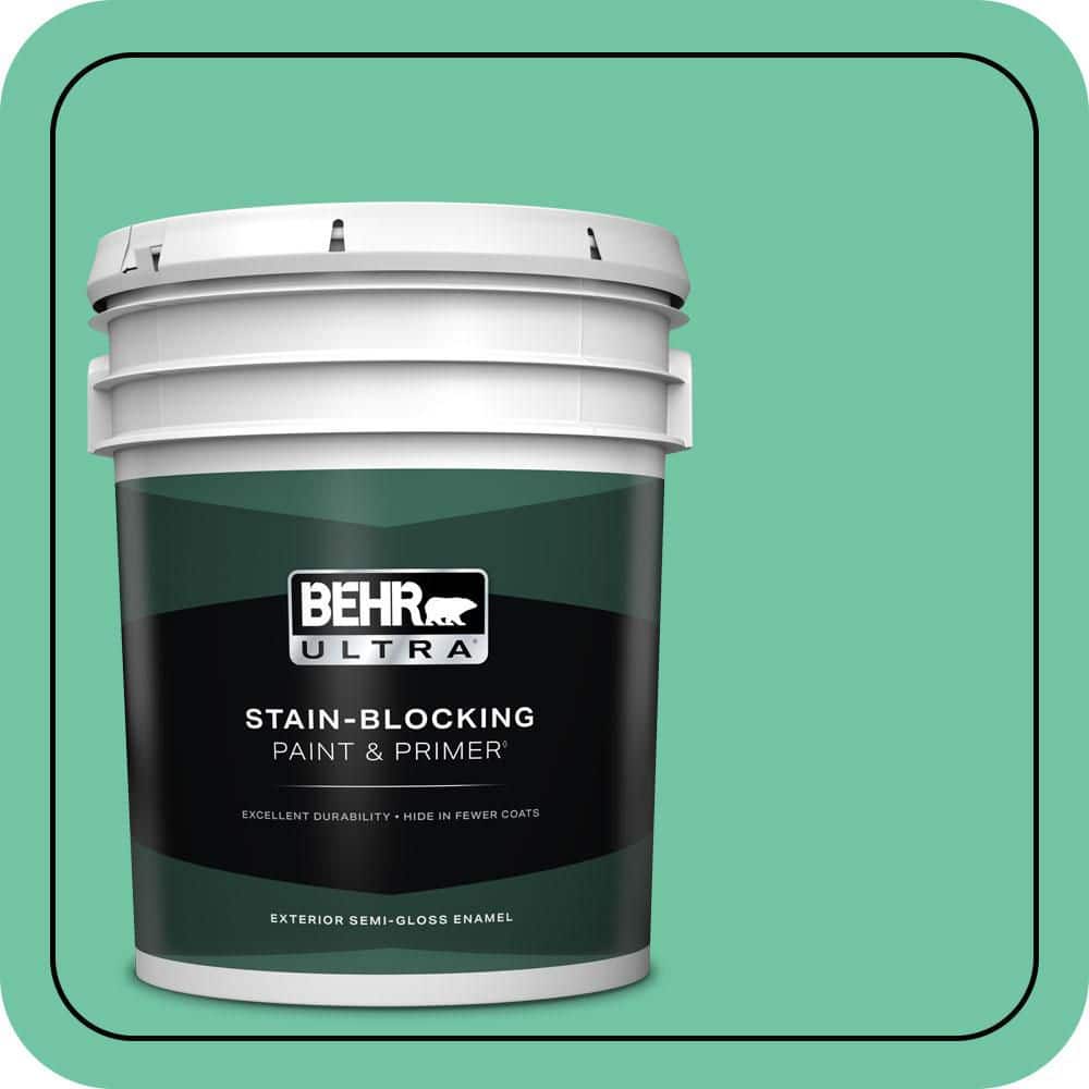 BEHR ULTRA 5 gal. #P420-4A Gem Silica Semi-Gloss Enamel Exterior Paint & Primer
