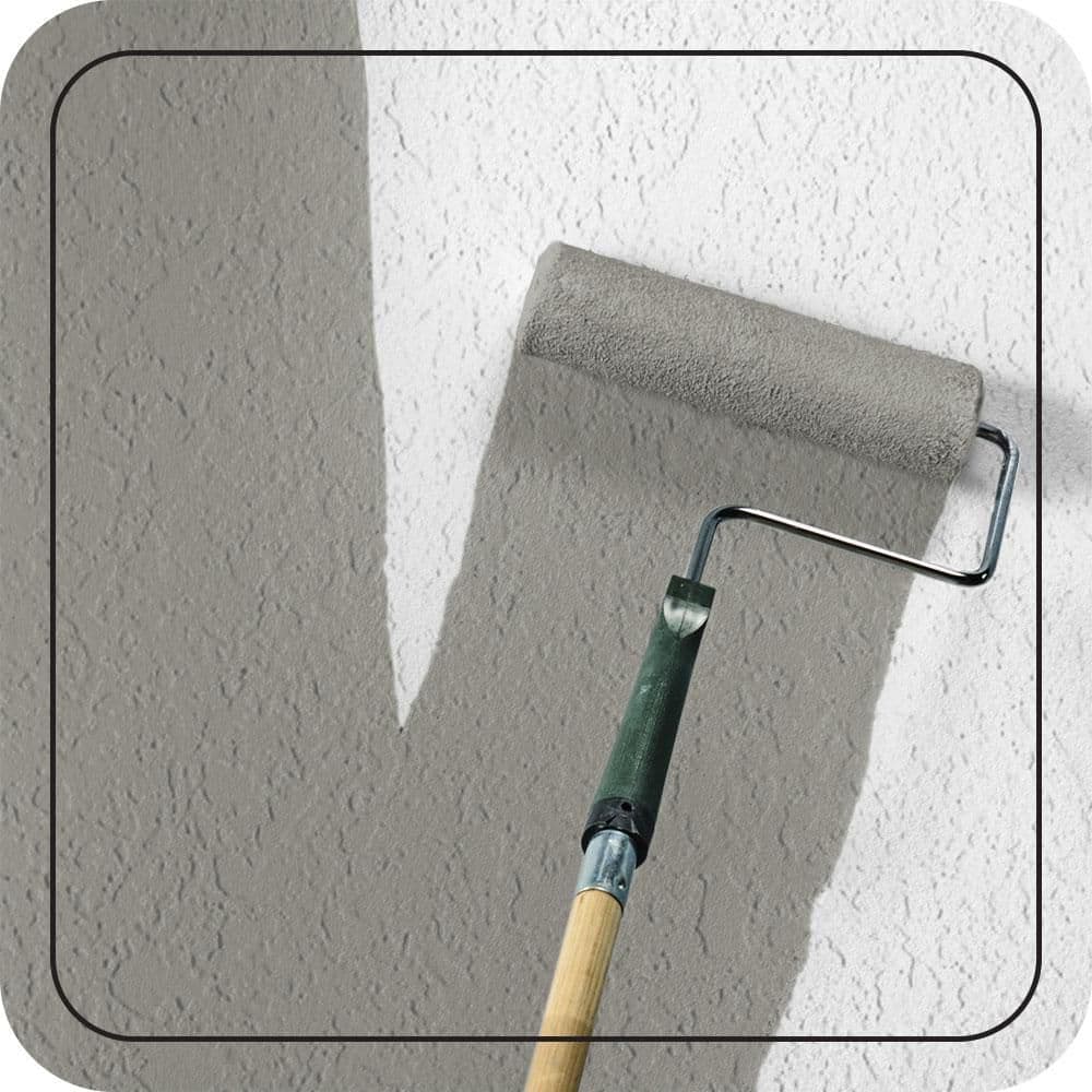 BEHR PREMIUM 1 gal. #N360-4 Battleship Gray Elastomeric Masonry, Stucco and Brick Exterior Paint (3)