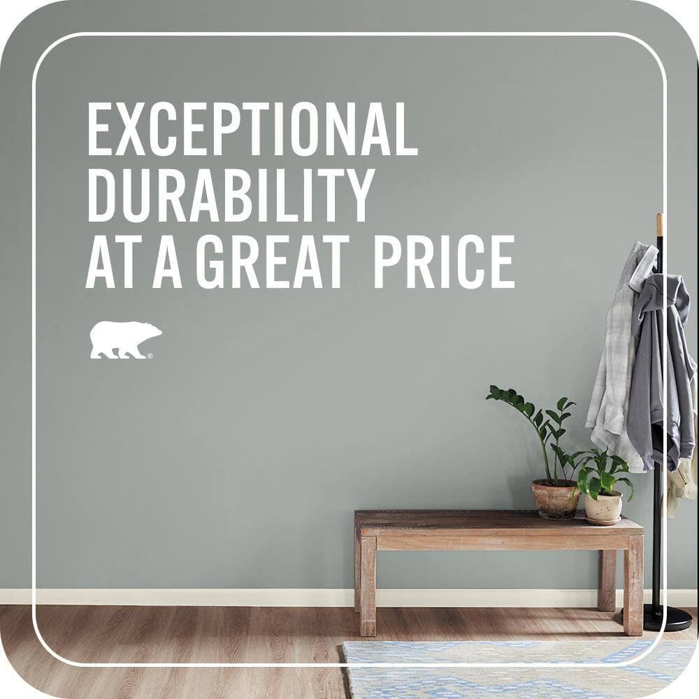 BEHR PREMIUM PLUS #PPU11-16 Brampton Gray Flat EcoMix Plant-Based & Primer (4)