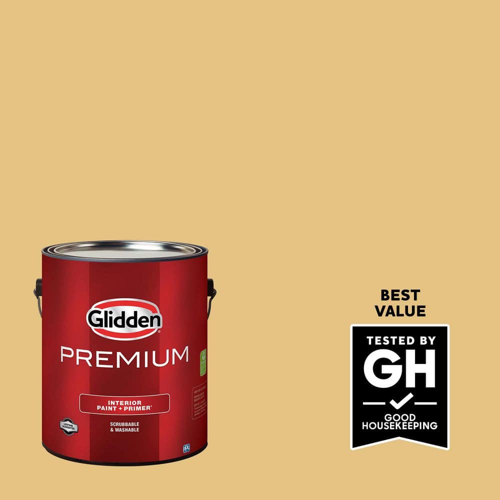Glidden Premium 1 gal. PPG1106-3 Autumn Glow Satin Interior Paint