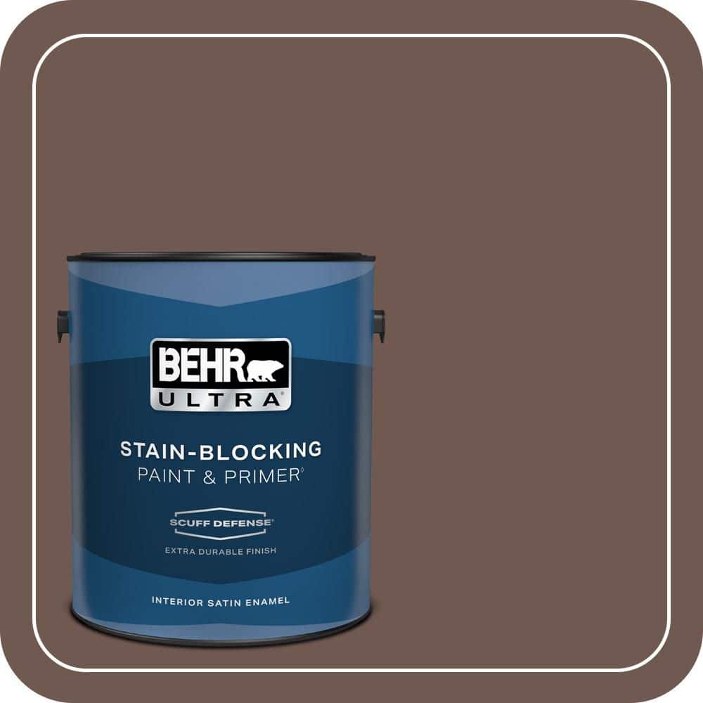 BEHR ULTRA 1 gal. #MQ2-34 Bistro Extra Durable Satin Enamel Interior Paint & Primer