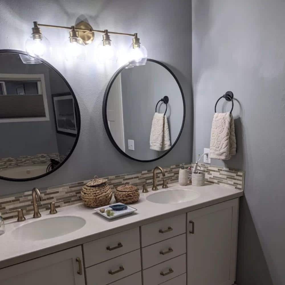 Feit Electric 60-Watt Equivalent G25 Globe Dimmable Filament Clear CEC Title 20 E26 LED Vintage Edison LIght Bulb Daylight 3-Pa (3)