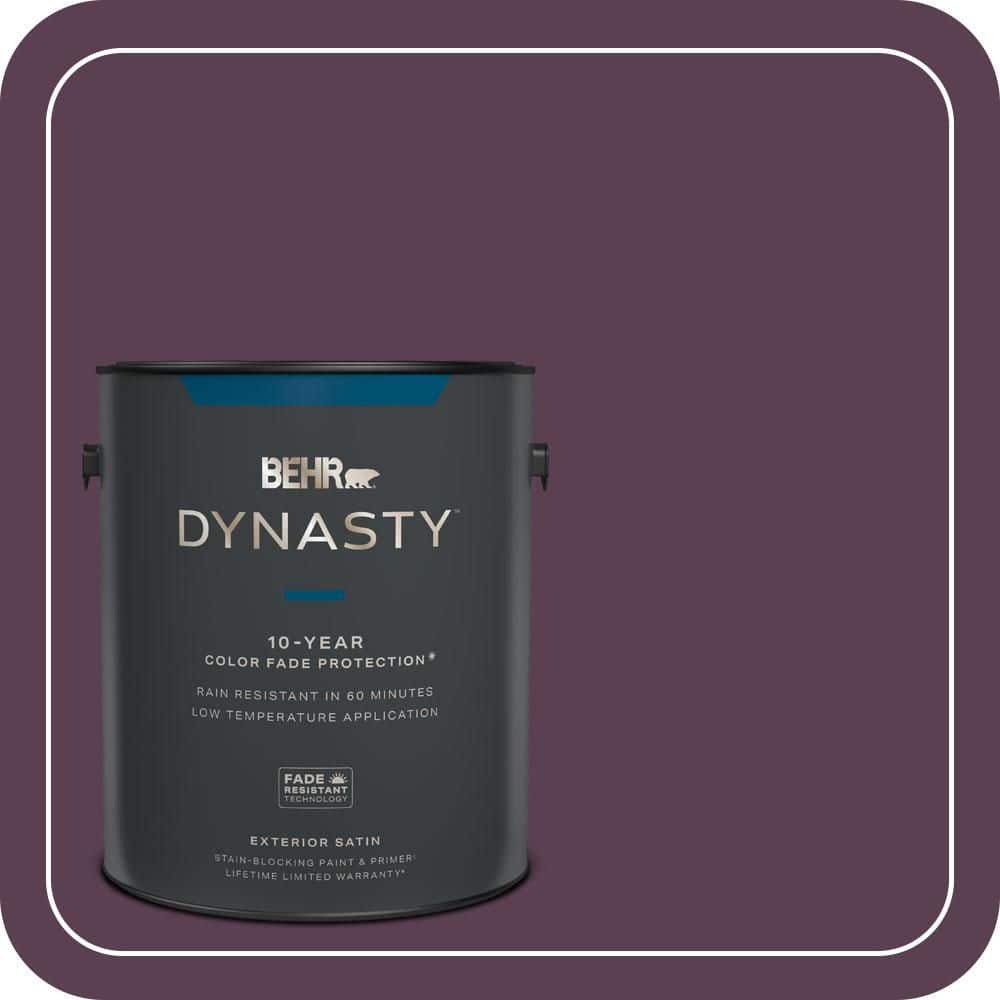 BEHR DYNASTY 1 gal. #PPU17-03 Vixen Satin Enamel Exterior Stain-Blocking Paint & Primer