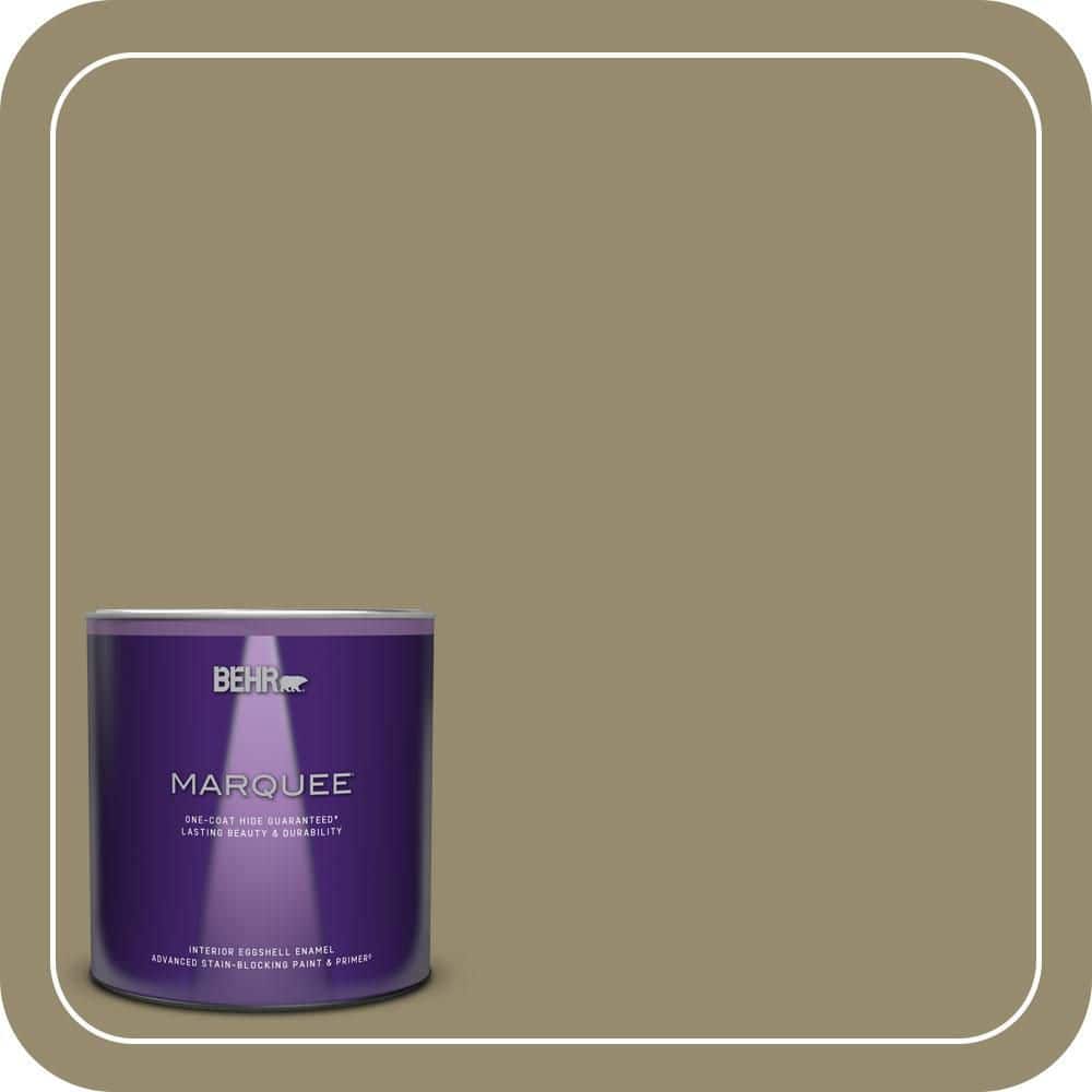 BEHR MARQUEE 1 qt. #PPU8-04 Urban Safari Eggshell Enamel Interior Paint & Primer