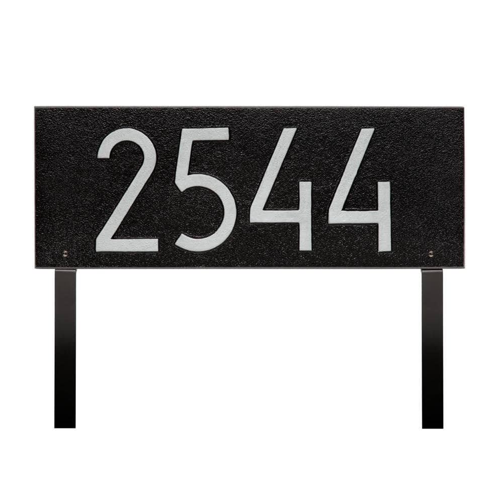 Whitehall Products Mid-Century Modern Rectangle Plaque, Standard Lawn 1-line