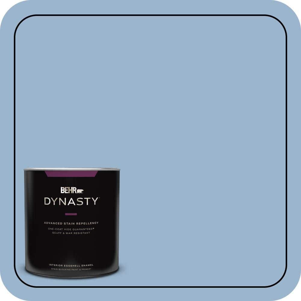 BEHR DYNASTY 1 qt. #PPU14-10 Blue Suede Eggshell Enamel Interior Stain-Blocking Paint & Primer