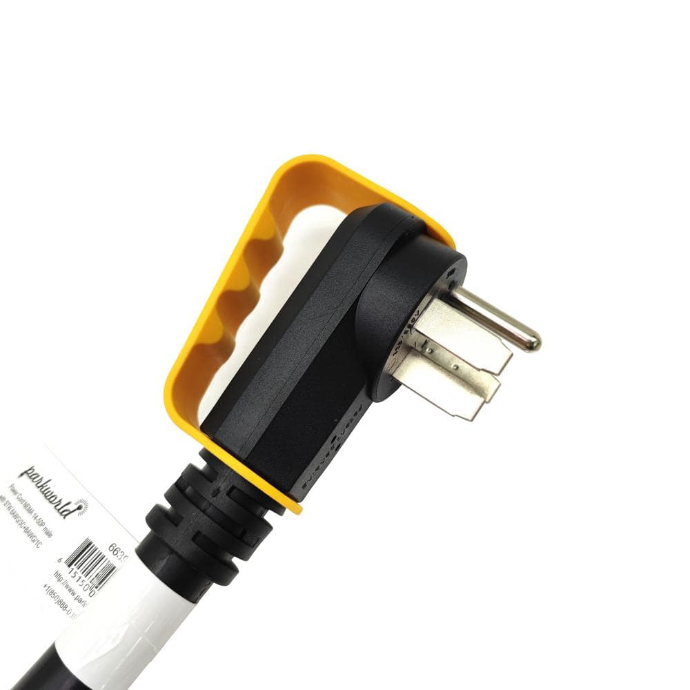 parkworld 2 ft. 6/3 Plus 8/1 50 Amp NEMA 14-50 Power Cord With Handle for RV/EV Charger/Generator/Range(14-50P to 4-Wires), Black (3)