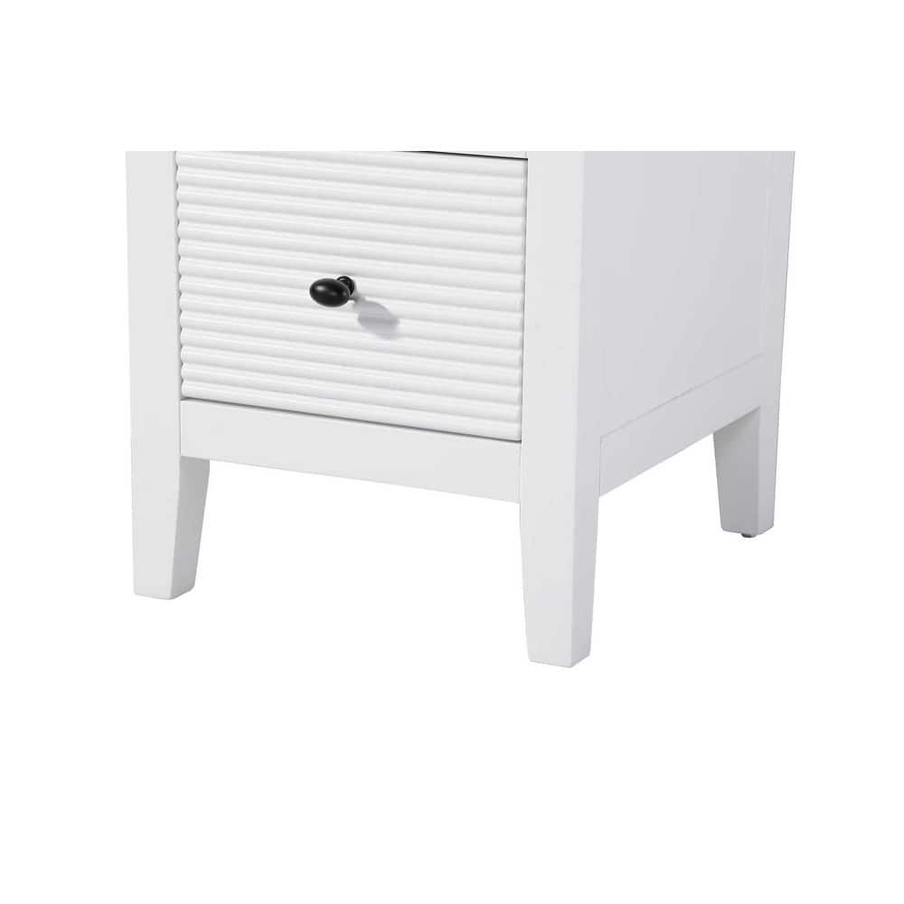 TIMELESS HOME 16 in. W x 18 in. D x 72 in. H White Freestanding Linen Cabinet (2)