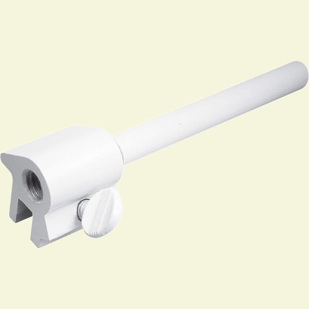Prime-Line 3 in., Extruded Aluminum, White Reversible Sliding Window Bar Lock