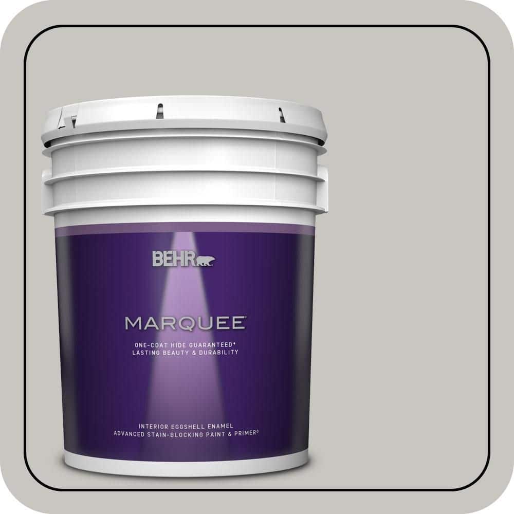 BEHR MARQUEE 5 gal. #PPU24-16 Titanium Eggshell Enamel Interior Paint & Primer (1)