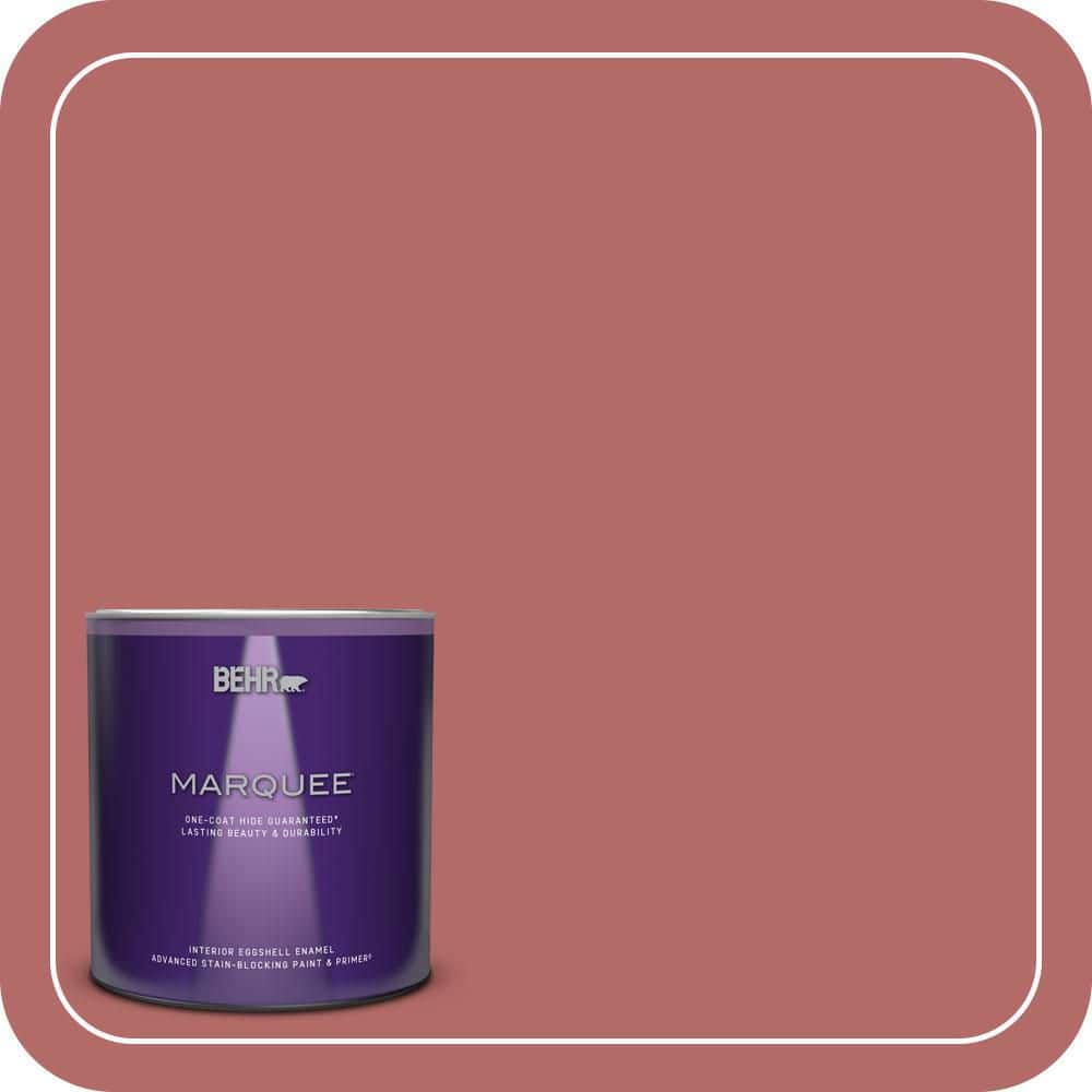 BEHR MARQUEE 1 qt. #PMD-12 Desert Rose Eggshell Enamel Interior Paint & Primer