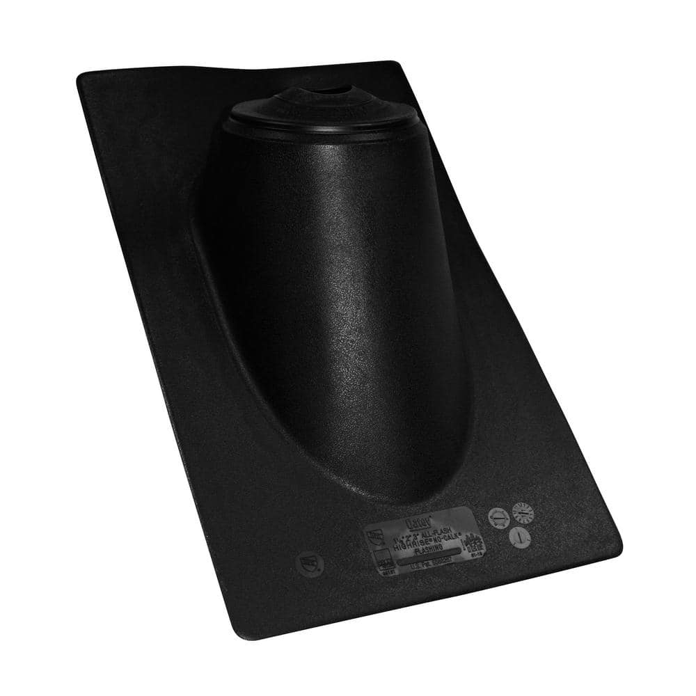 Oatey All-Flash No-Calk 11 in. x 19 in. Plastic Hi-Rise Vent Pipe Roof Flashing with 1-1/2 in. - 3 in. Adjustable Diameter (2)