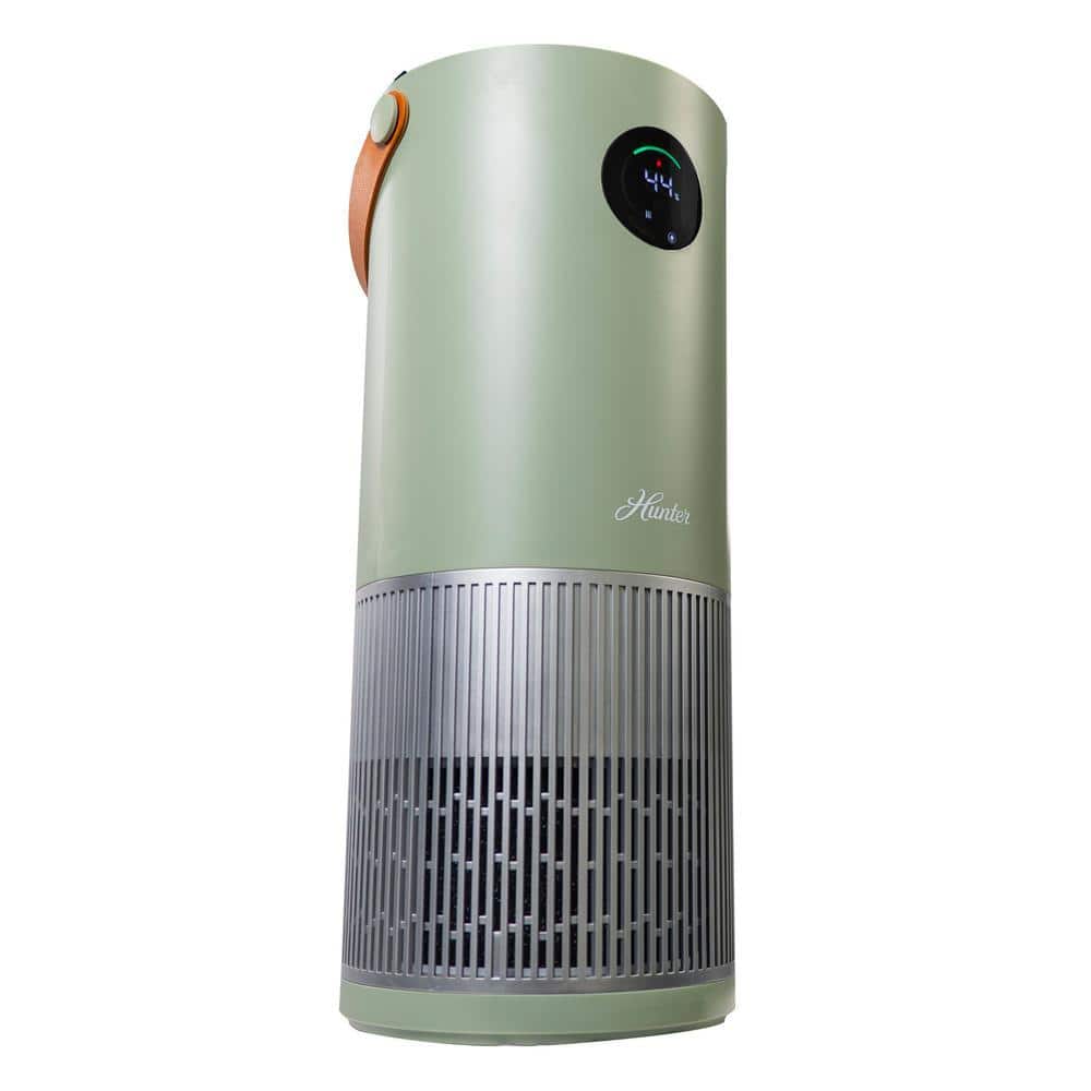 Hunter Air Purifier Humidifier HPH625-Sage/Silver, Maximum Coverage Area 680 sq. ft.