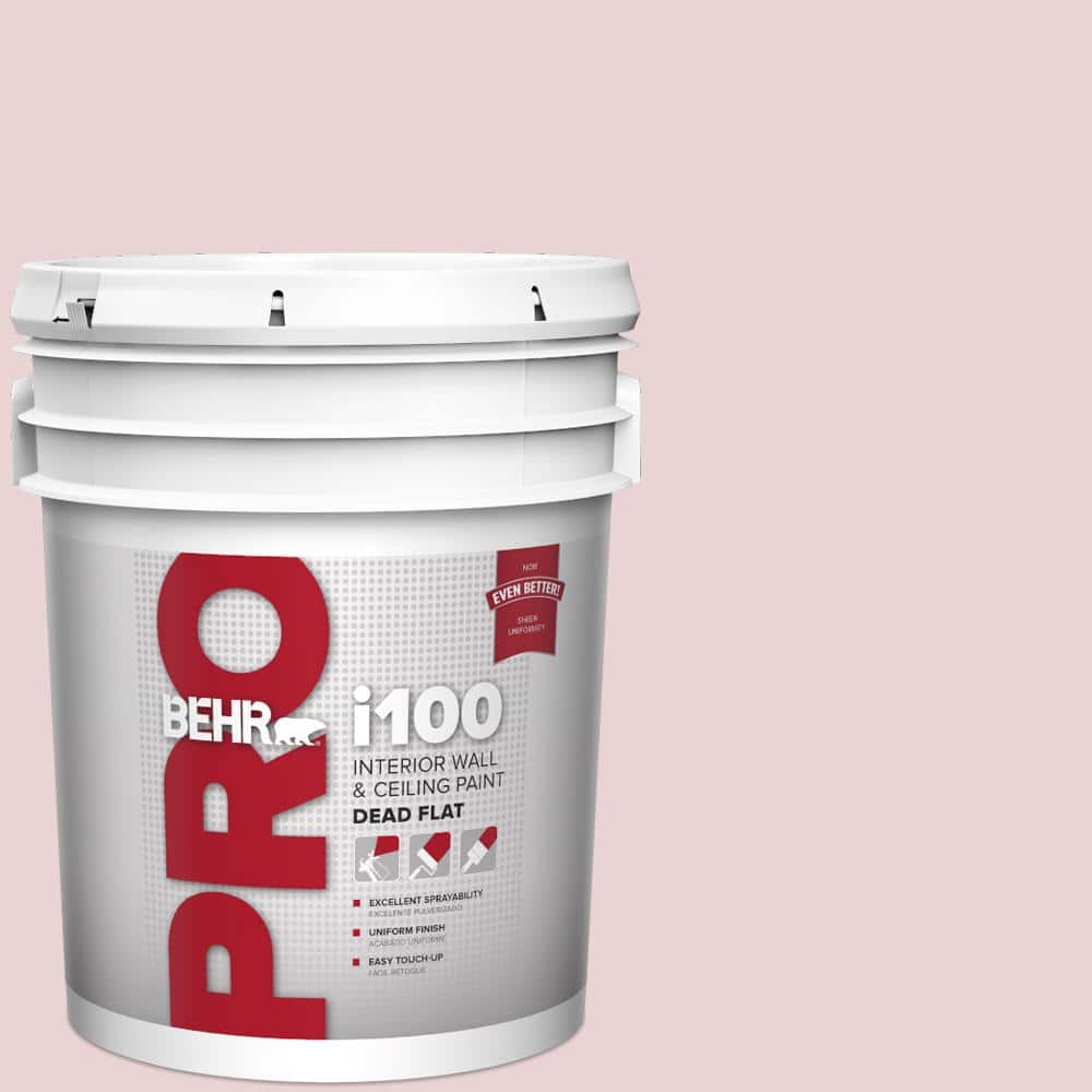 BEHR PRO 5 gal. #S130-1 Beloved Pink Dead Flat Interior Paint (1)