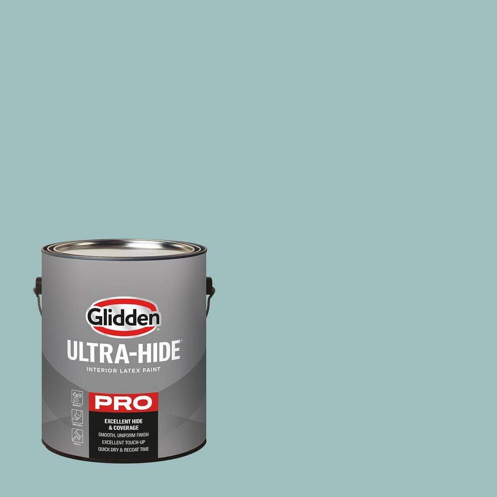 Glidden Ultra-Hide 1 gal. PPG1146-4 Frosty Glade Ultra Flat Interior Paint