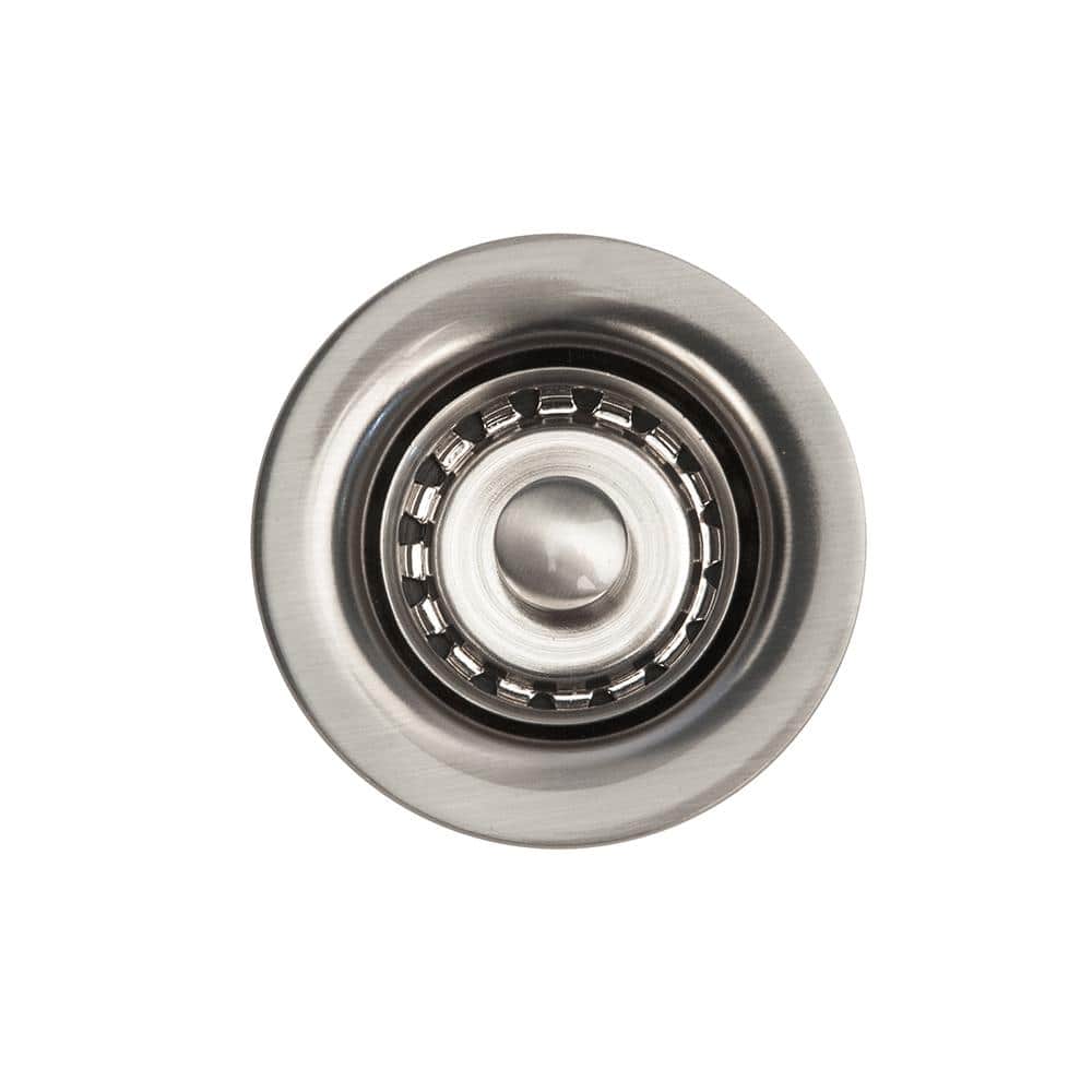 Premier Copper Products 2 in. Bar Basket Strainer Drain, Brushed Nickel (1)