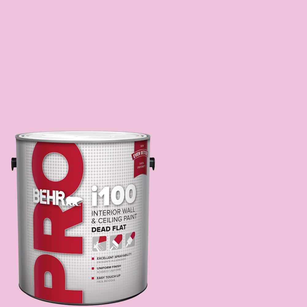 BEHR PRO 1 gal. #P120-1 Starlet Pink Dead Flat Interior Paint (1)