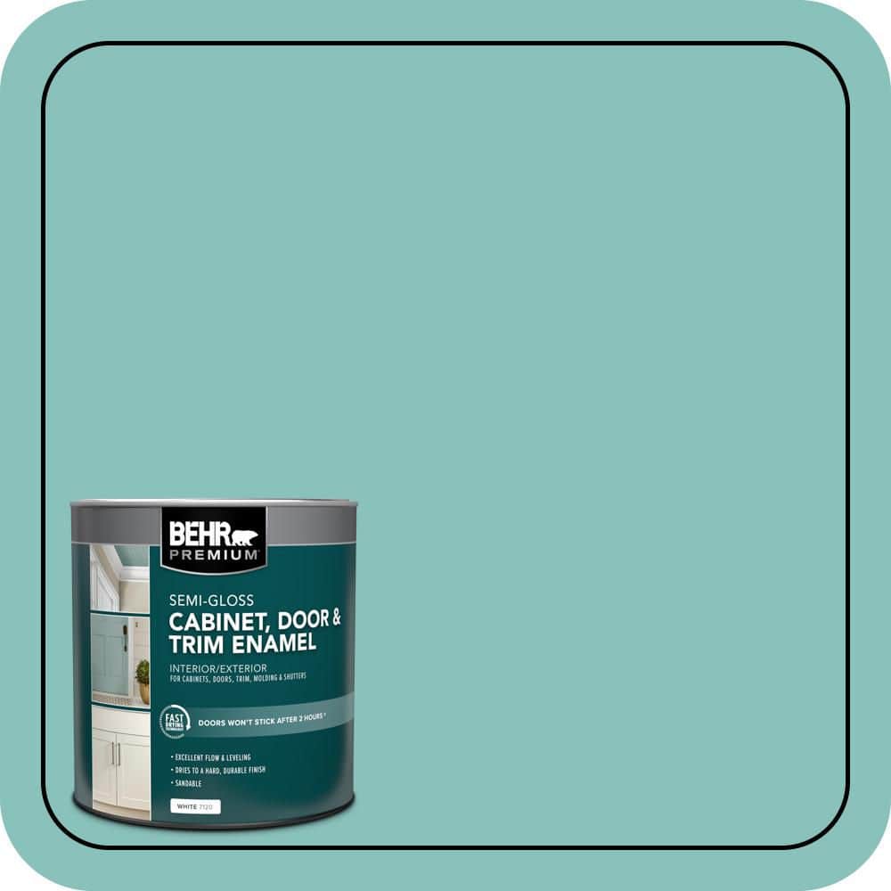 BEHR PREMIUM 1 qt. #M450-4 Undine Semi-Gloss Enamel Interior/Exterior Cabinet, Door & Trim Paint