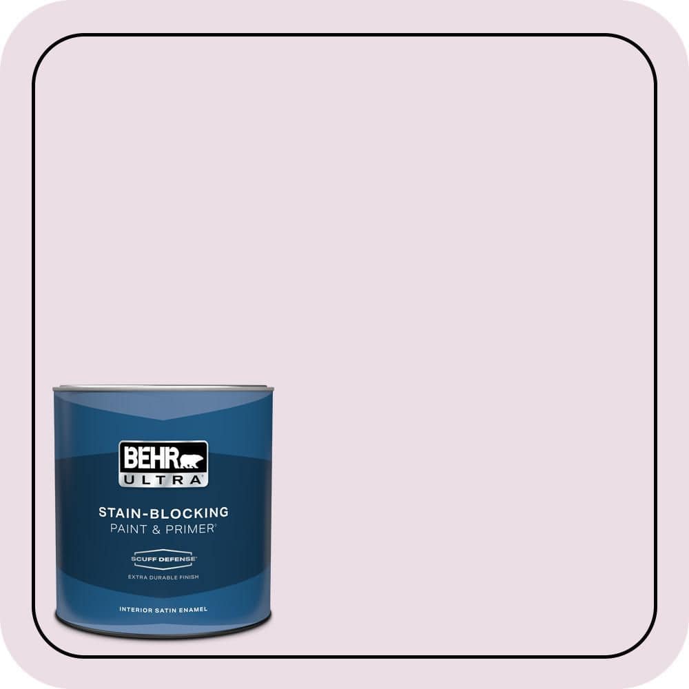 BEHR ULTRA 1 qt. #680C-2 Wing Flutter Extra Durable Satin Enamel Interior Paint & Primer
