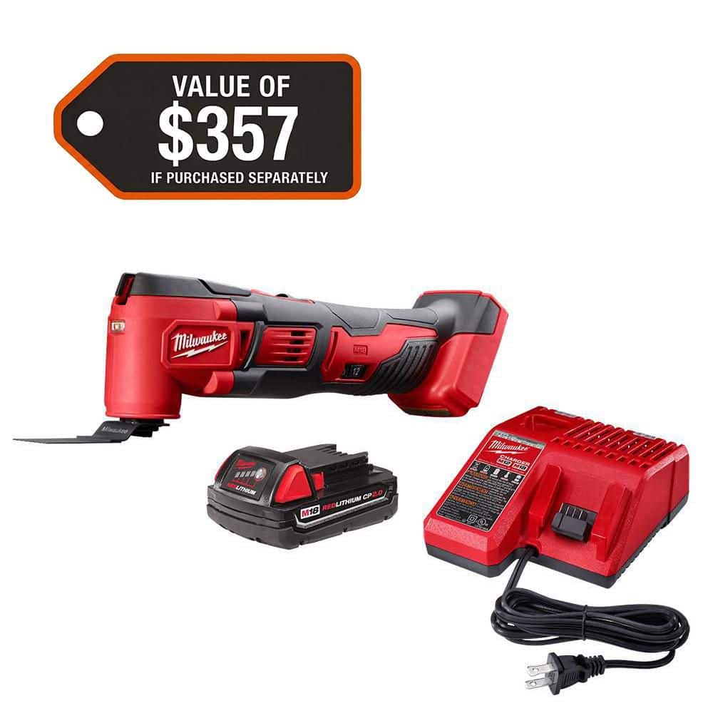 Milwaukee M18 FUEL 18V Lith-Ion Cordless Brushless Oscillating Multi-Tool w/ (1) HIGH OUTPUT 6.0 Ah Battery