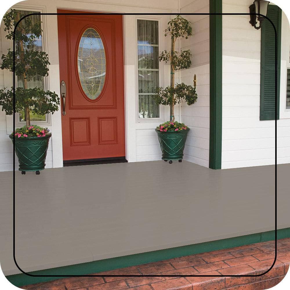 BEHR PREMIUM 1 gal. #PPU24-09 True Taupewood Low-Lustre Enamel Interior/Exterior Porch and Patio Floor Paint (3)