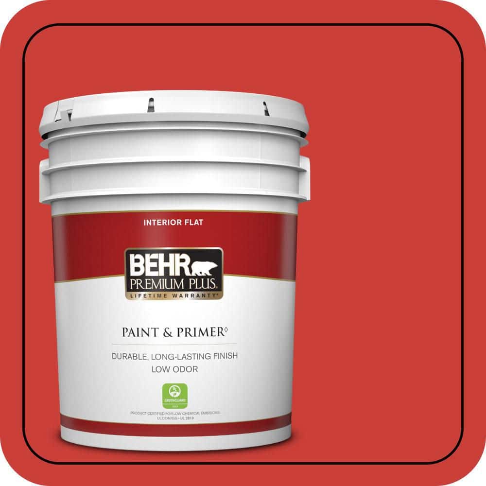 BEHR PREMIUM PLUS 5 gal. #P170-7 100 MPH Flat Low Odor Interior Paint & Primer