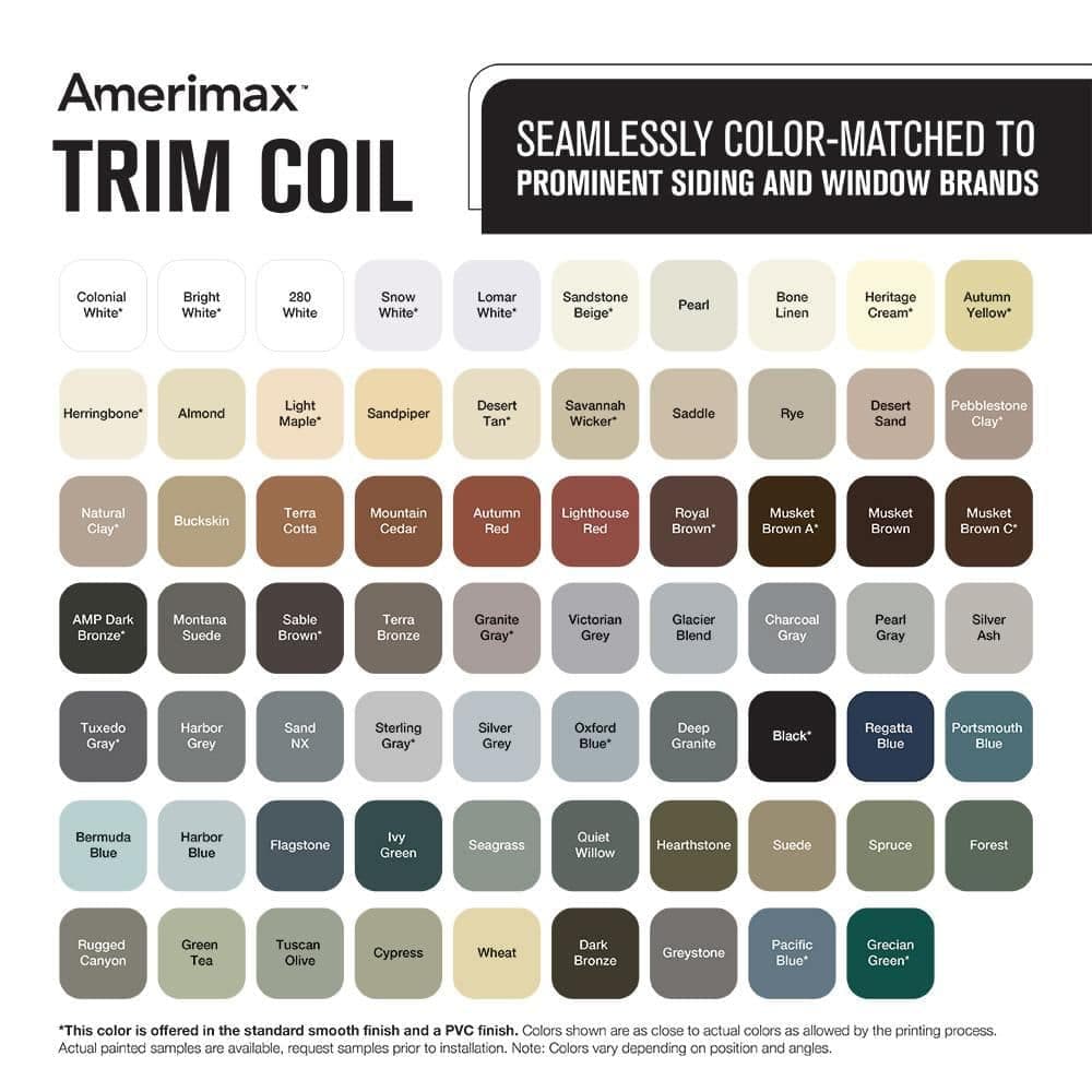 Amerimax Home Products 24 in. x 50 ft. Almond over White Aluminum Trim Coil (2)