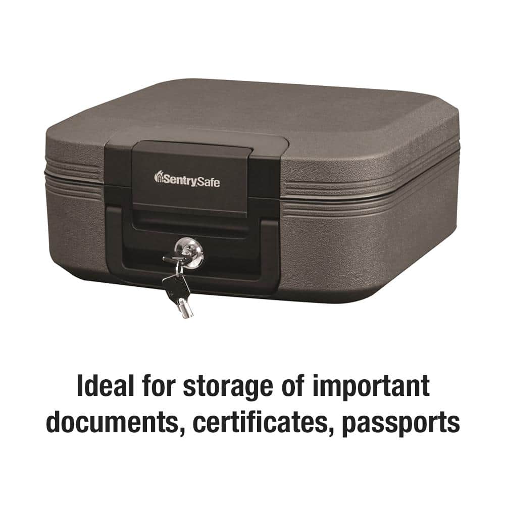 SentrySafe 0.28 cu. ft. Fireproof & Waterproof Safe Box (3)