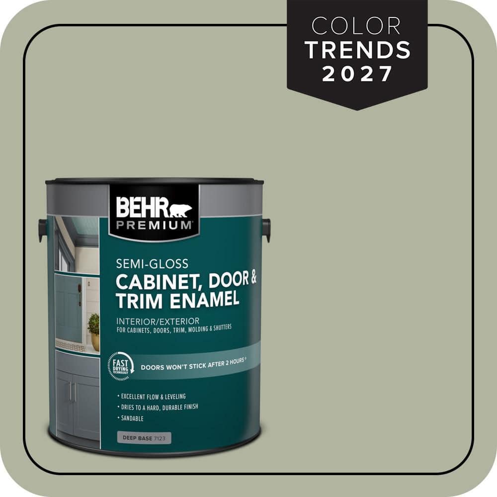 BEHR PREMIUM 1 gal. #PPU11-09 Environmental Semi-Gloss Enamel Interior/Exterior Cabinet, Door & Trim Paint
