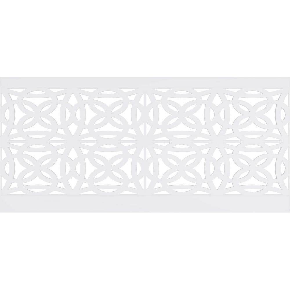 Ekena Millwork 44 in. H x 94-1/2 in. W 28.92 sq. ft. Baytown PVC Wainscot Paneling Kit (2)