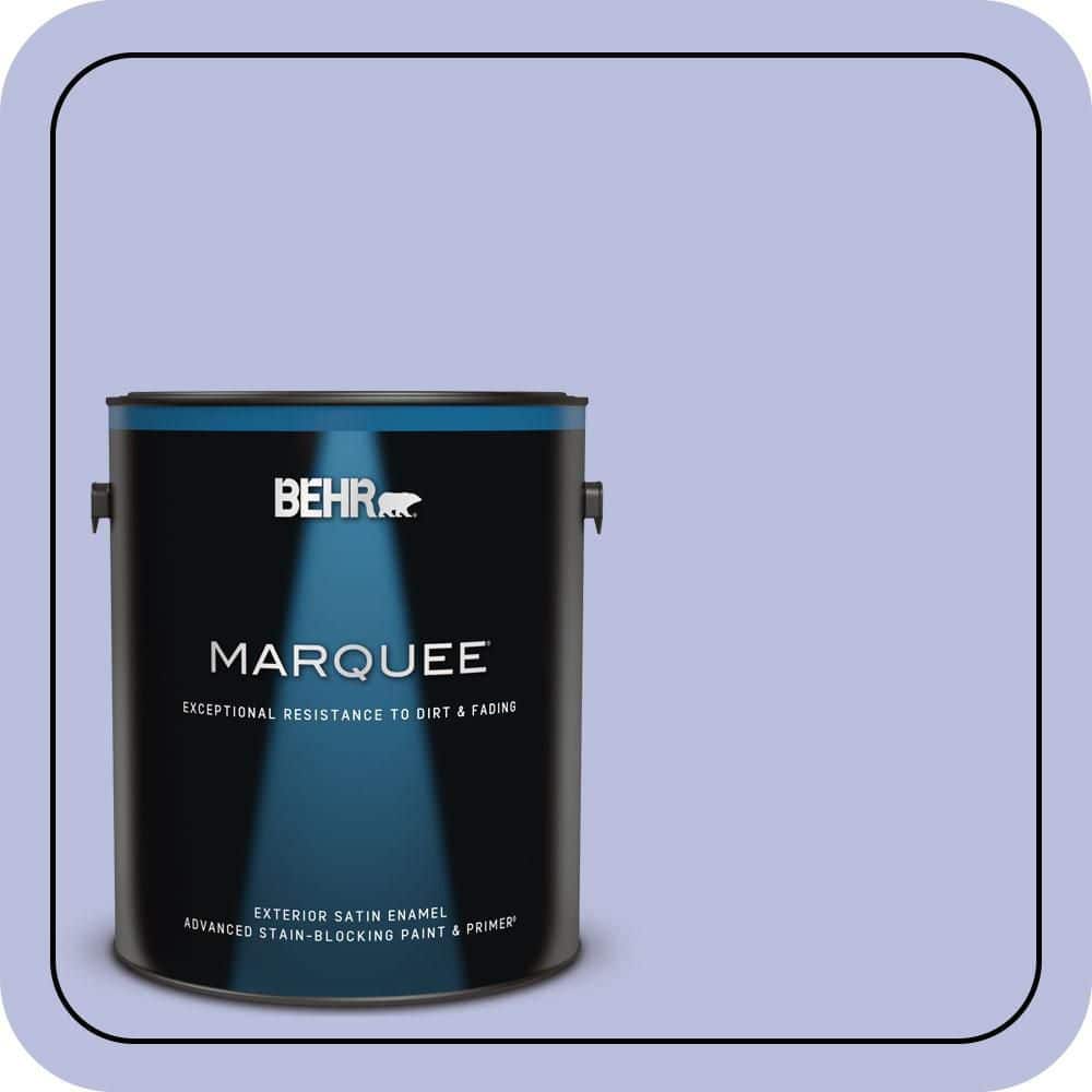 BEHR MARQUEE 1 gal. #620A-3 Rhapsody Lilac Satin Enamel Exterior Paint & Primer