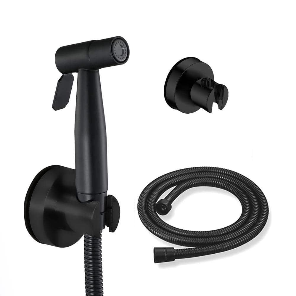 PROOX Non-Electric Stainless Steel Handheld Bidet Sprayer Bidet Attachment in Matte Black (1)