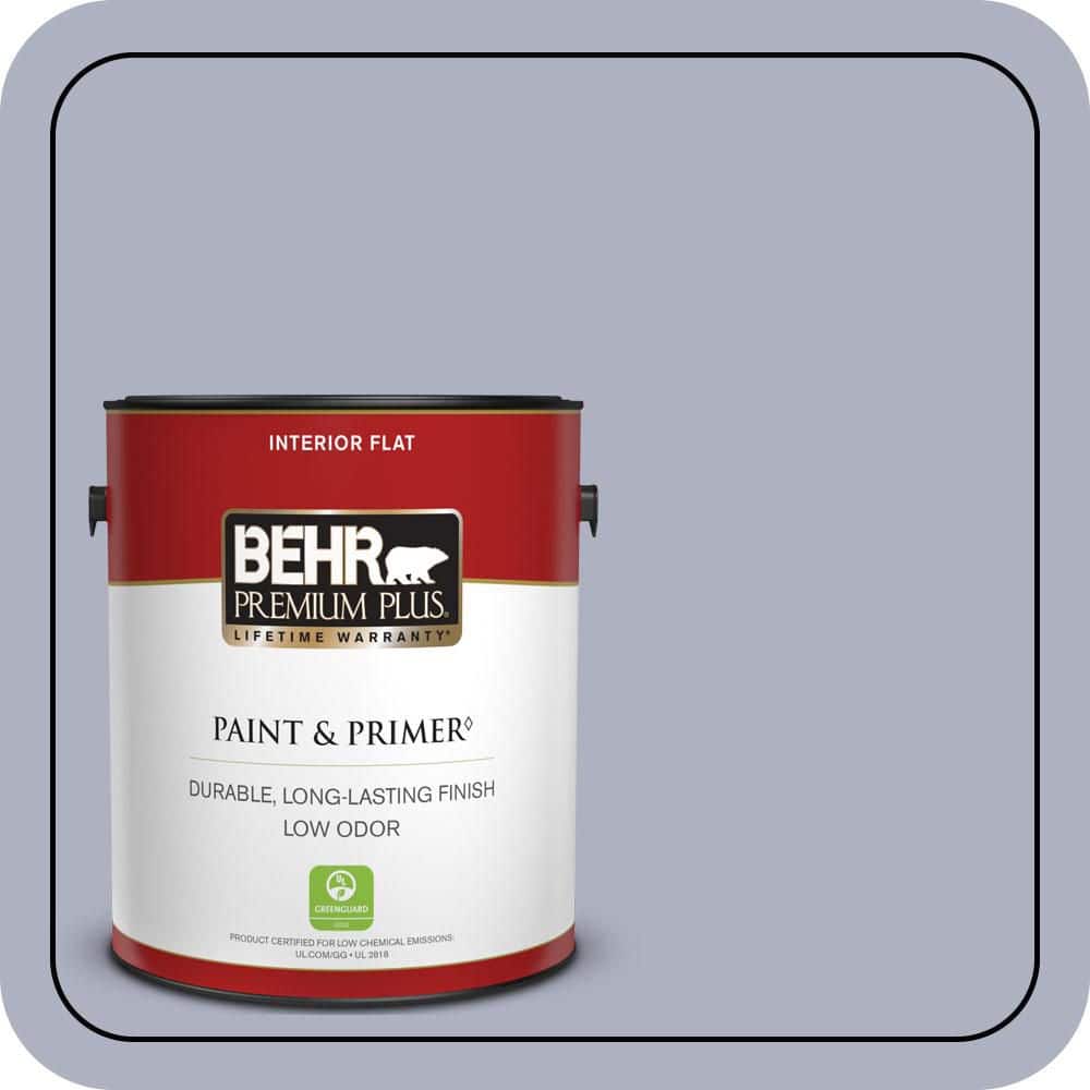 BEHR PREMIUM PLUS 1 gal. #S550-3 Chivalrous Flat Low Odor Interior Paint & Primer