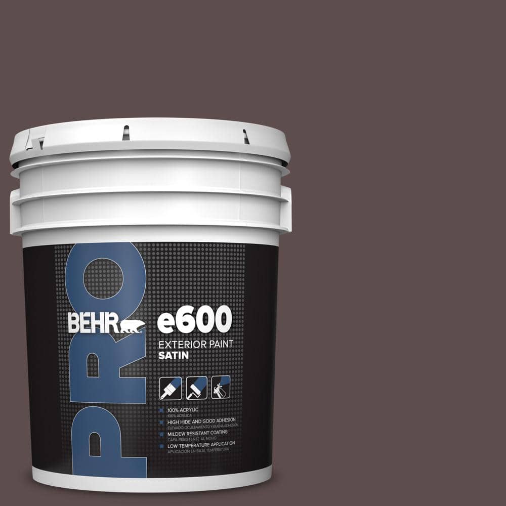 BEHR PRO 5 gal. #740B-7 Smooth Coffee Satin Exterior Paint