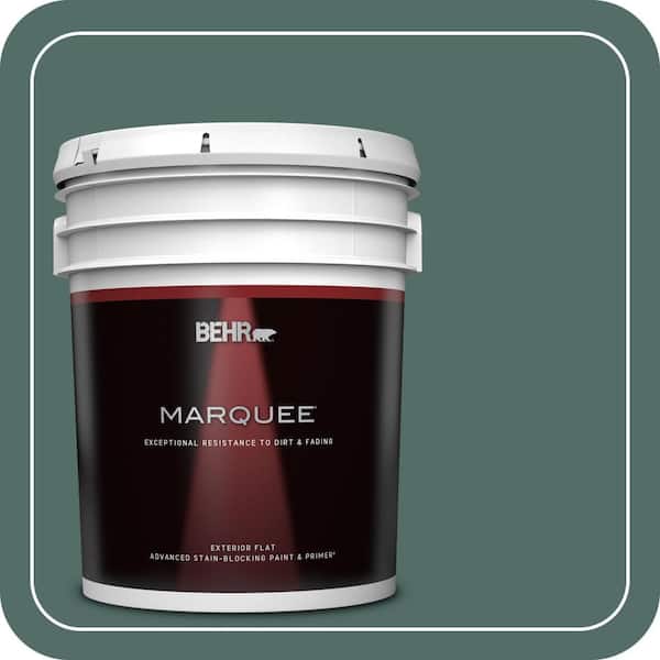 BEHR MARQUEE 5 gal. #MQ6-39 Chelsea Garden Flat Exterior Paint & Primer (2)