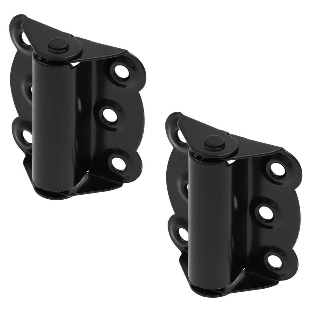 Prime-Line Storm and Screen Door Self Closing Hinge Set 2-3/4 in. with Screws, Black (2 Pack) (1)