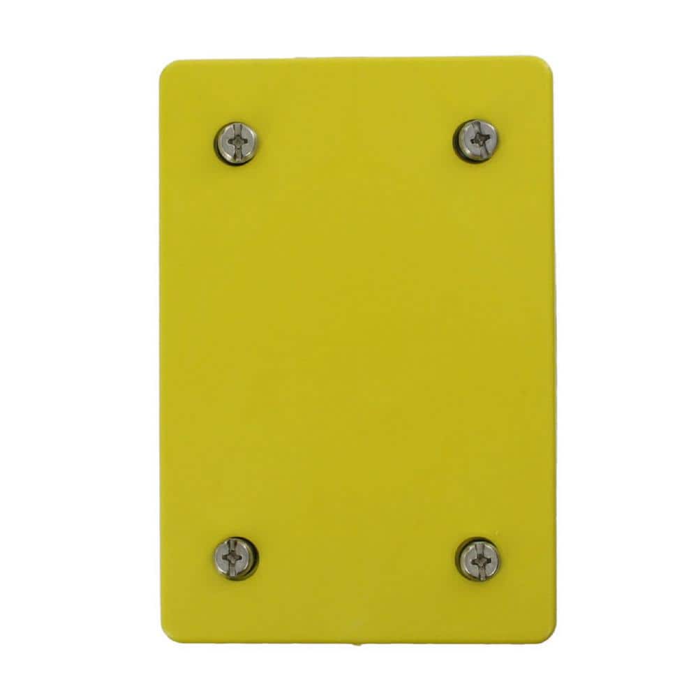 Leviton Wetguard Outlet Blank Plate and Gasket, Yellow WP459 (1)