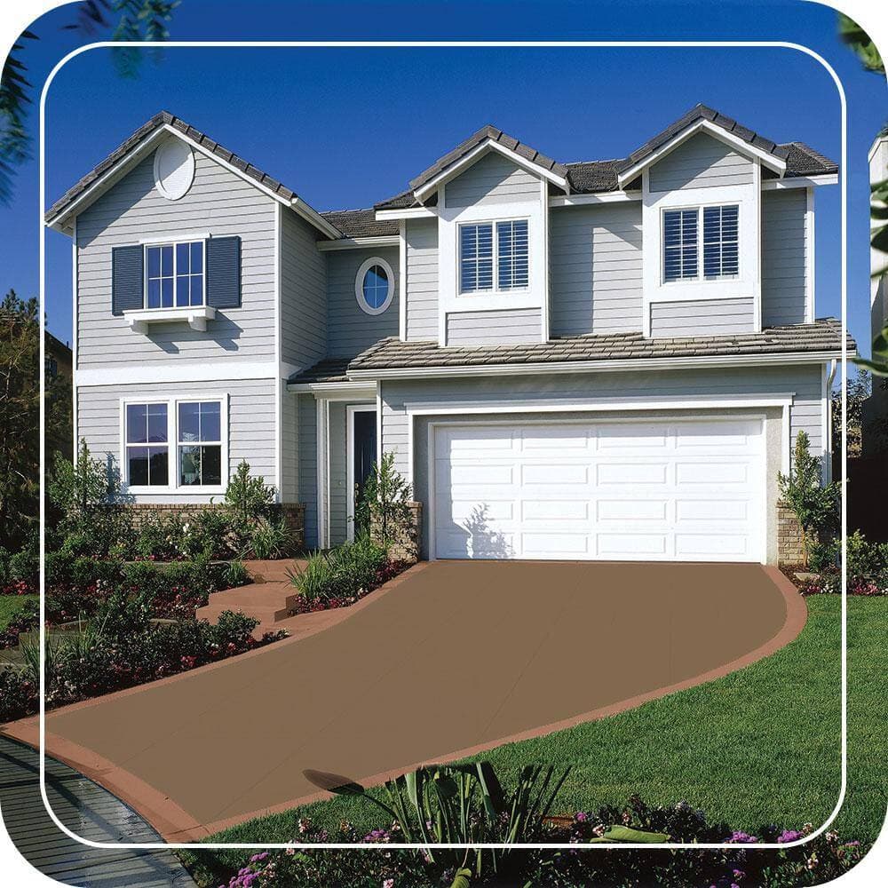 BEHR PREMIUM 1 gal. #N270-7 Library Oak Self-Priming 1-Part Epoxy Satin Interior/Exterior Concrete and Garage Floor Paint (3)