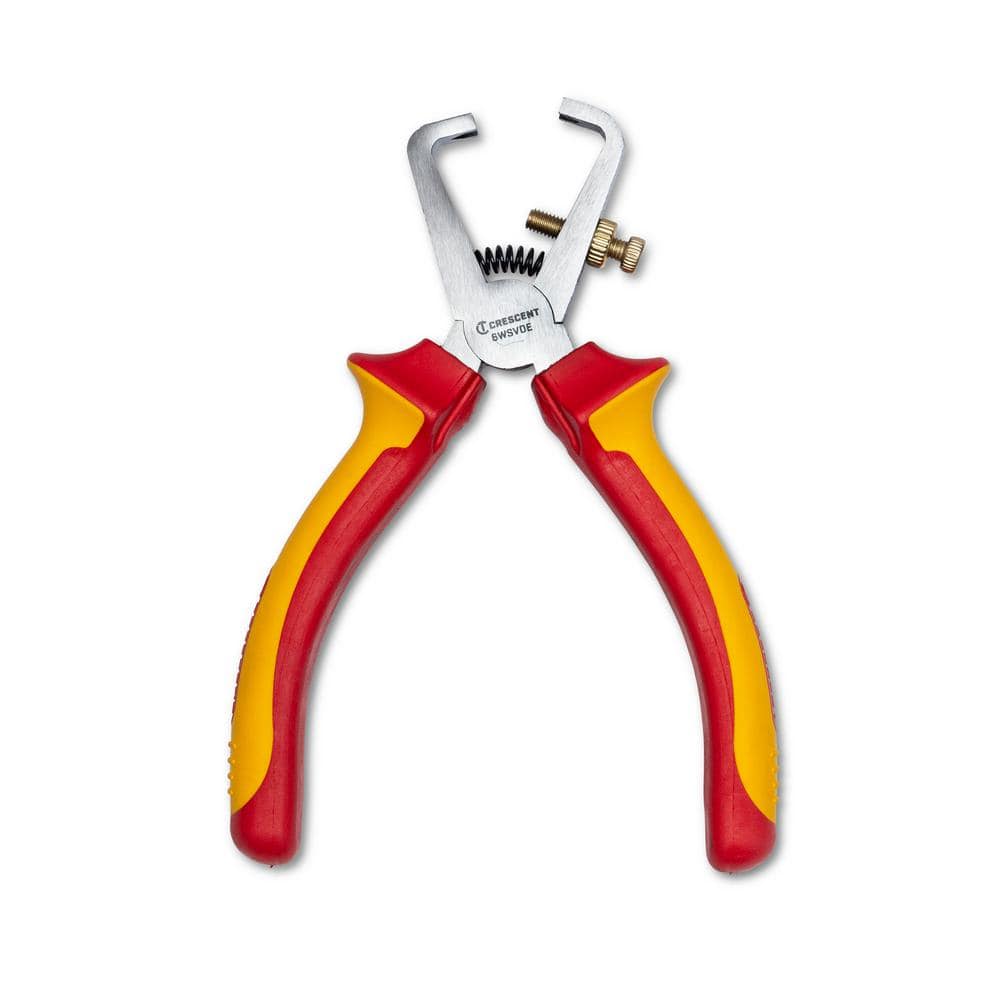 Crescent 6 in. VDE 1000-Volt Insulated Wire Stripper Pliers