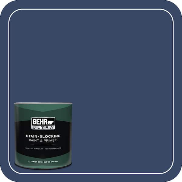 BEHR ULTRA 1 qt. #MQ5-14 Bon Nuit Semi-Gloss Enamel Exterior Paint & Primer (2)