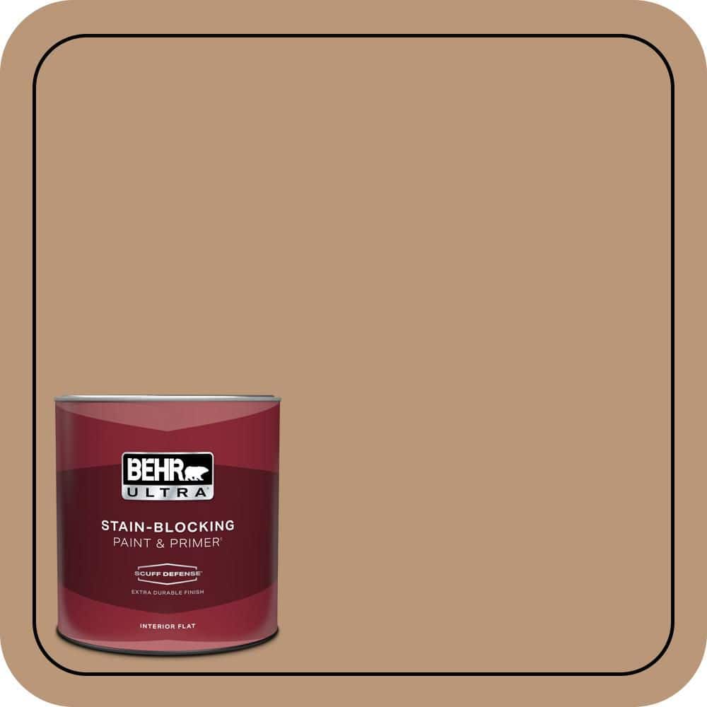 BEHR ULTRA 1 qt. #N250-4 Artisan Crafts Extra Durable Flat Interior Paint & Primer (1)