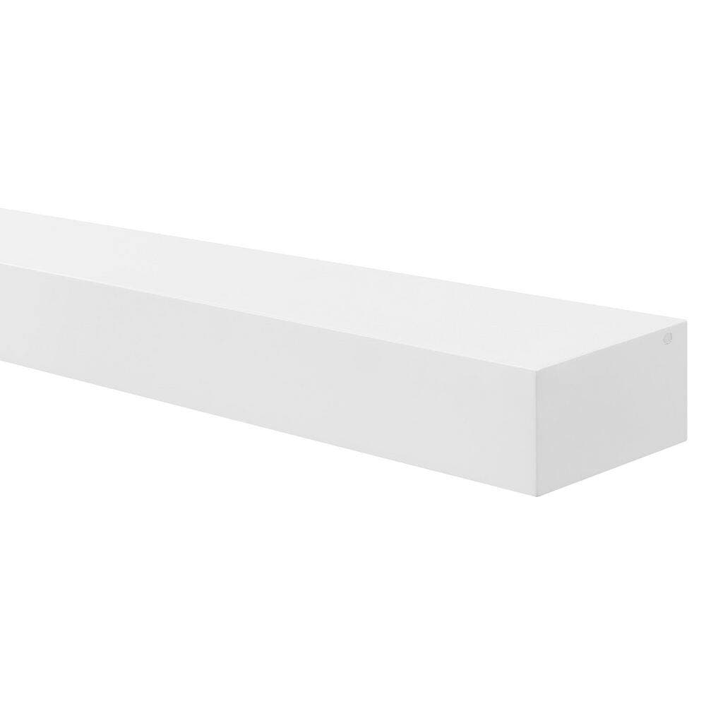 Pearl Mantels The Tyler White 5 ft. Fireplace Cap-Shelf Mantel (3)