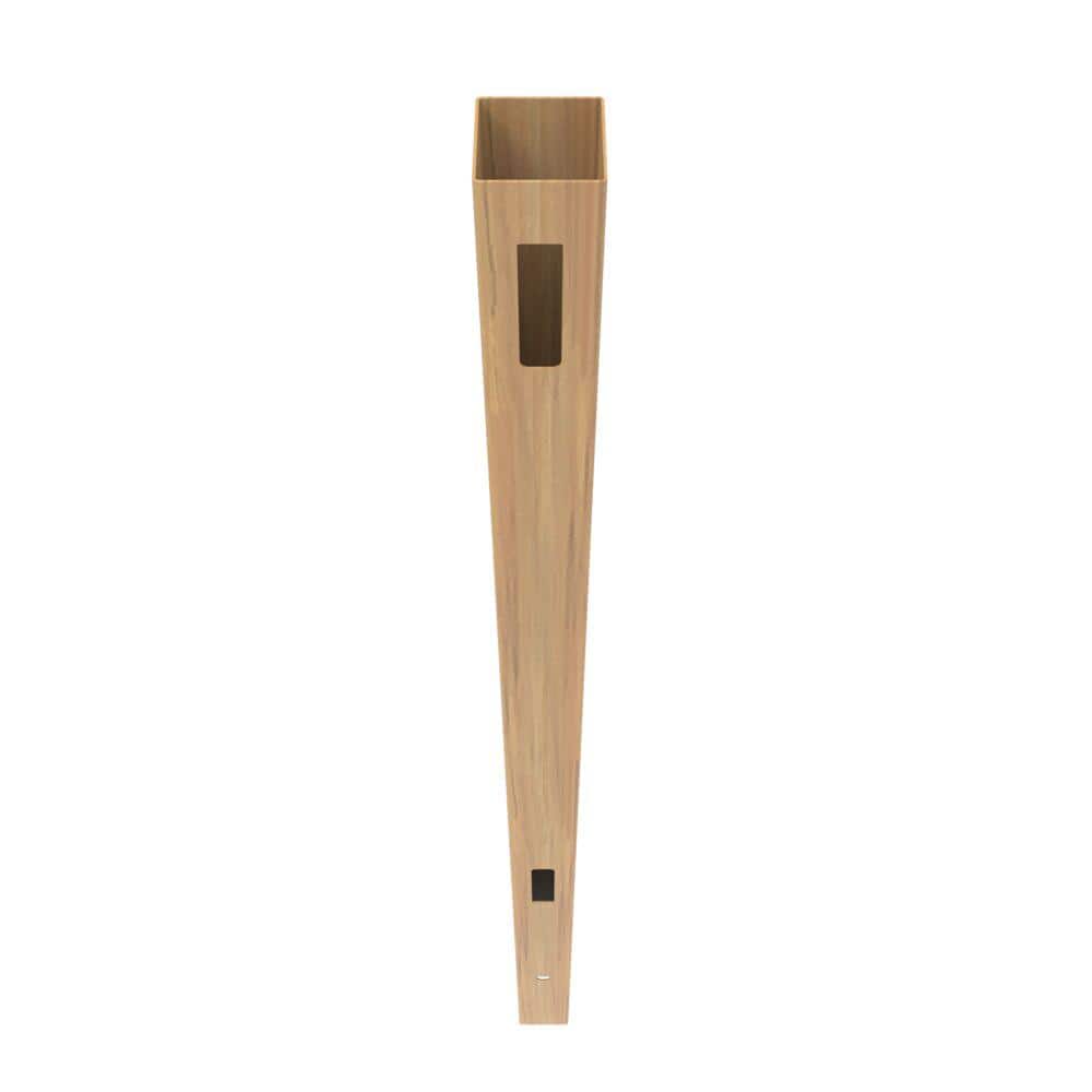 Barrette Outdoor Living 5 in. x 5 in. x 108 in. Horizontal Fence Vinyl End Post Cypress (2)