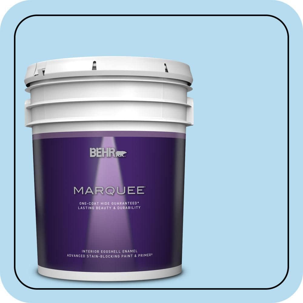 BEHR MARQUEE 5 gal. #P500-2 Seashore Dreams Eggshell Enamel Interior Paint & Primer