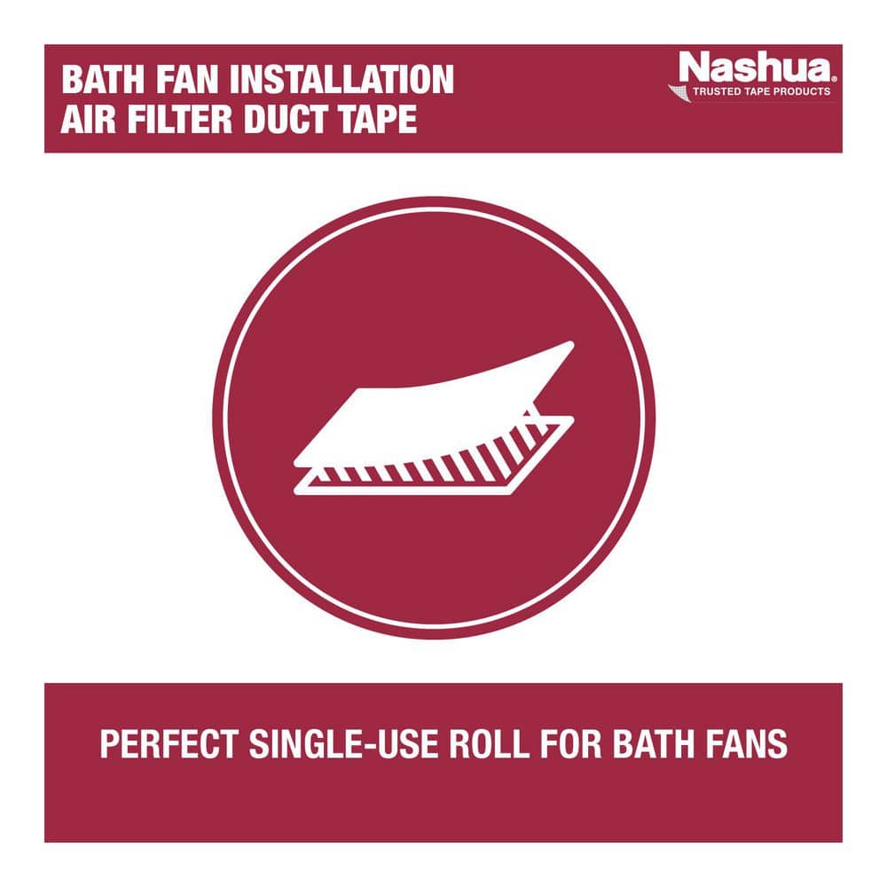 Nashua Tape 1.89 in. x 10 yds. Bath Fan Installation Air Filter Duct Tape (2)