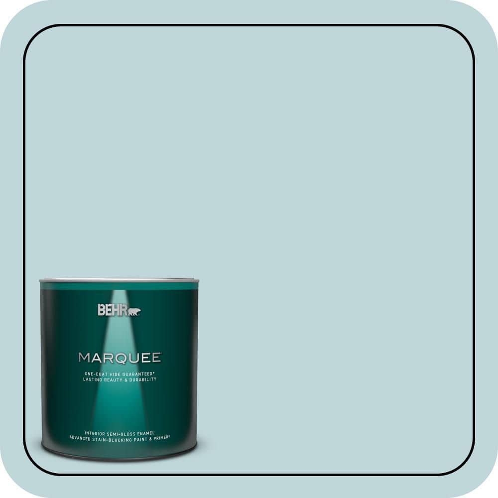 BEHR MARQUEE 1 qt. #S450-2 Wind Speed Semi-Gloss Enamel Interior Paint & Primer